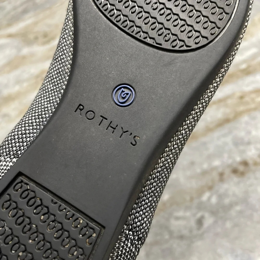 Rothy's Black and White *Retired* Python Point Size 7.5 - Picture 11 of 13